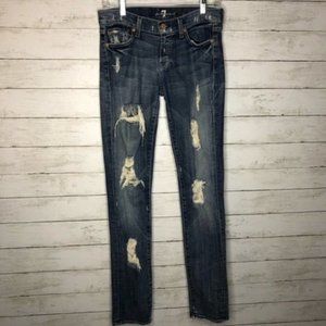 7 For All Mankind Roxanne Distressed Jeans